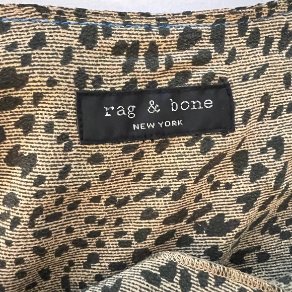 Rag & Bone Shields Leopard Print Blouse - Picture 10 of 11